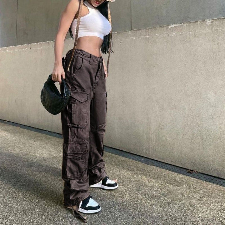 Charlotte - Vintage Wide Leg Cargo Pants