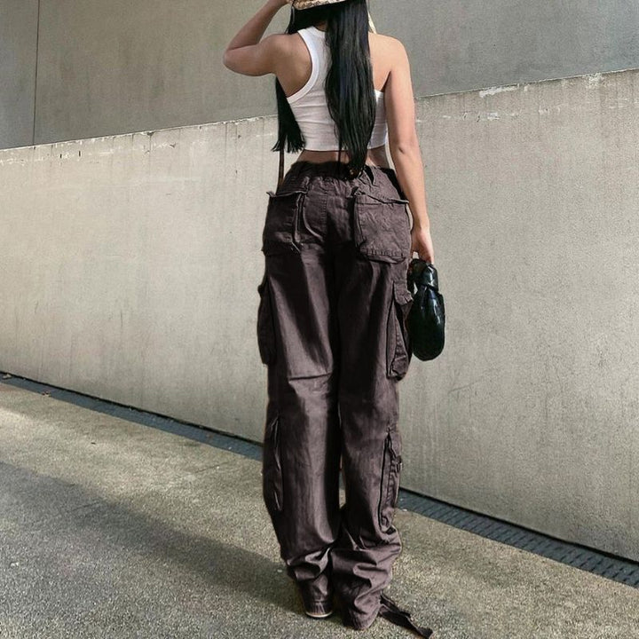 Charlotte - Vintage Wide Leg Cargo Pants