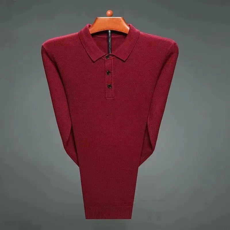 Graham - Cashmere Blend Polo Pullover