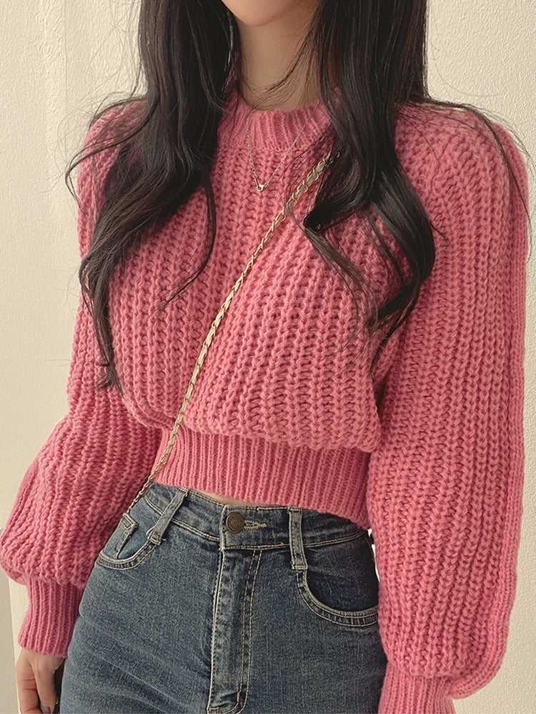 Nora - Vintage Lantern Sleeve Sweater