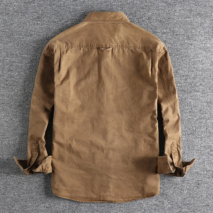 Miles - Distressed Retro Work Shirt