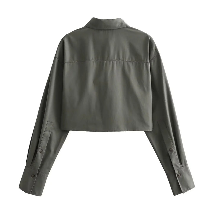 Elise - Polo Neck Windbreaker Shirt