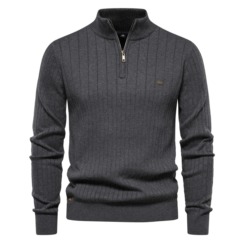 Liam - Autumn Zipper Pullover Sweater