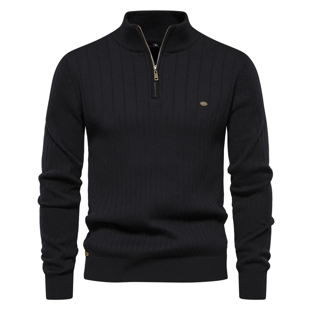 Liam - Autumn Zipper Pullover Sweater