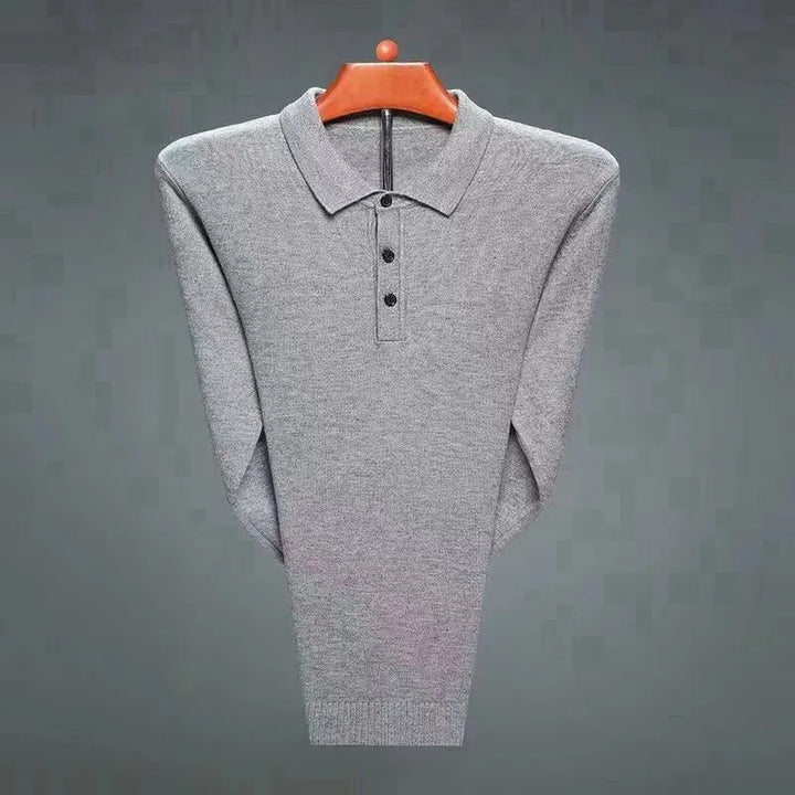 Graham - Cashmere Blend Polo Pullover