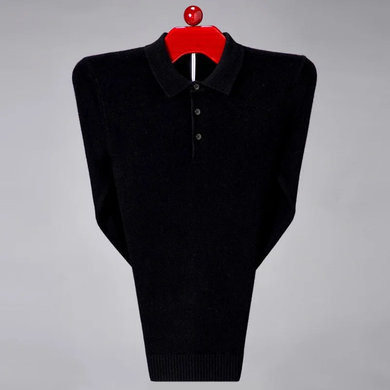 Graham - Cashmere Blend Polo Pullover